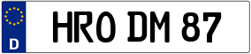 Trailer License Plate